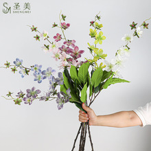 仿真莫奈垂丝茉莉婚庆地排花吊顶装饰道具假花室外造景花艺插花
