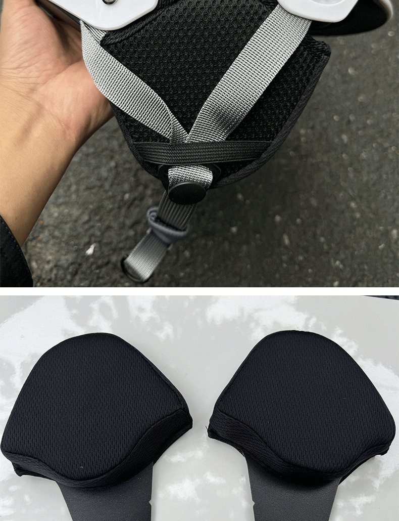 Electric motorcycle helmet with detachable ear protectors, electric scooter earmuffs, warm helmet with universal ear protection and fleece-lined cotton lining