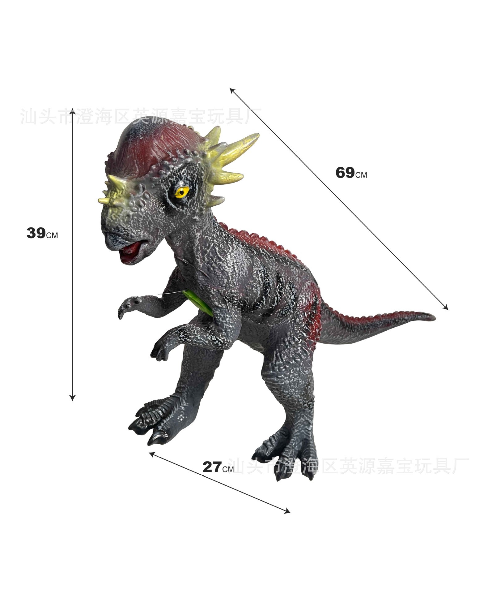 【70 시리즈】69cm 블랙 파키케팔로사우루스