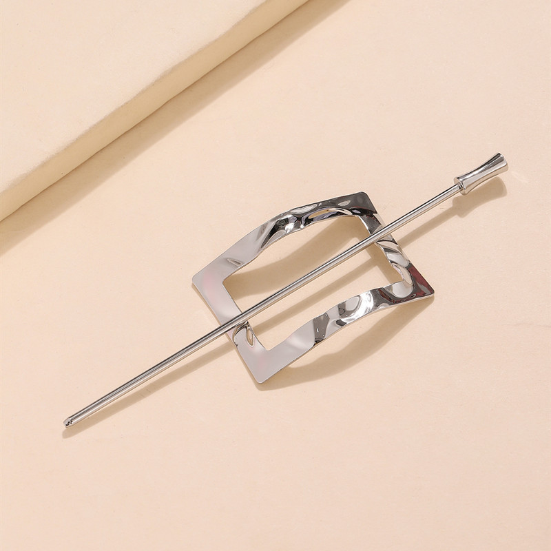 Estilo coreano de moda retro de metal curvado de las mujeres elegante estilo antiguo updo mapache simple perezoso horquilla Hanfu accesorios para el cabello