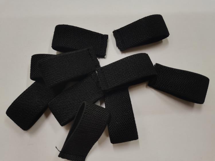 尼龙腰带黑色配件尾夹尾部固定环弹力弹性松紧带扣帆布皮带环小圈