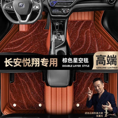 Ayaqaltılar (Kovriklər) Changan Yuexiang foot pads fully - brown-leather-brown-starry-sky-blanket-double-layer