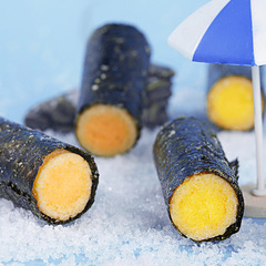 (100根)網紅海苔肉鬆卷海苔夾心脆蛋卷小吃兒童海味解饞小零食