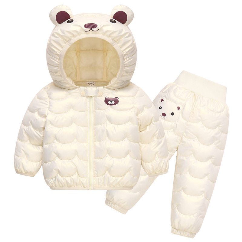 Chaqueta acolchada de algodón para niños y niñas Otoño e Invierno chaqueta acolchada de algodón engrosada ligera chaqueta acolchada de algodón para bebés