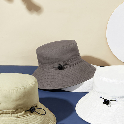 2024 Spring and Summer New Bucket Fisherman Hat Outdoor Sun Hat Tea Picking Sun Hat Women's Fishing Hat Sun Basin Hat