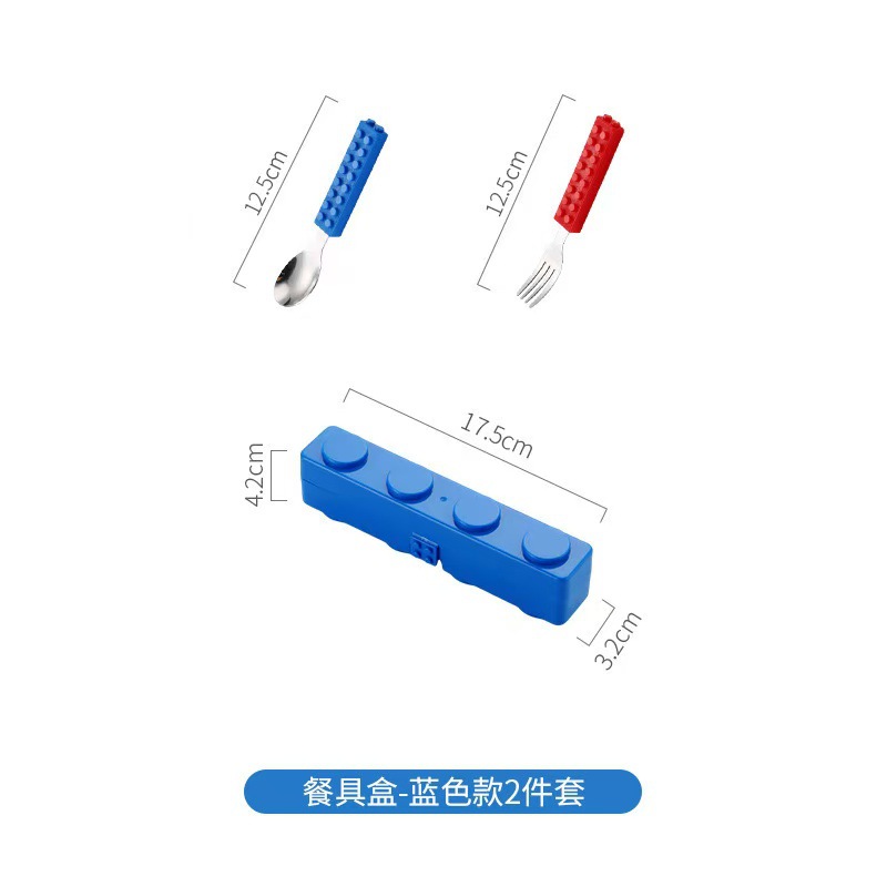 Creativo DIY pixel montaje de bloques de construcción caja de almuerzo caja de picnic niños caja de ensalada caja de frutas