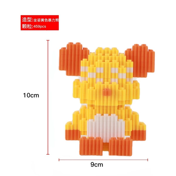 6129 Sitting yellow violent bear