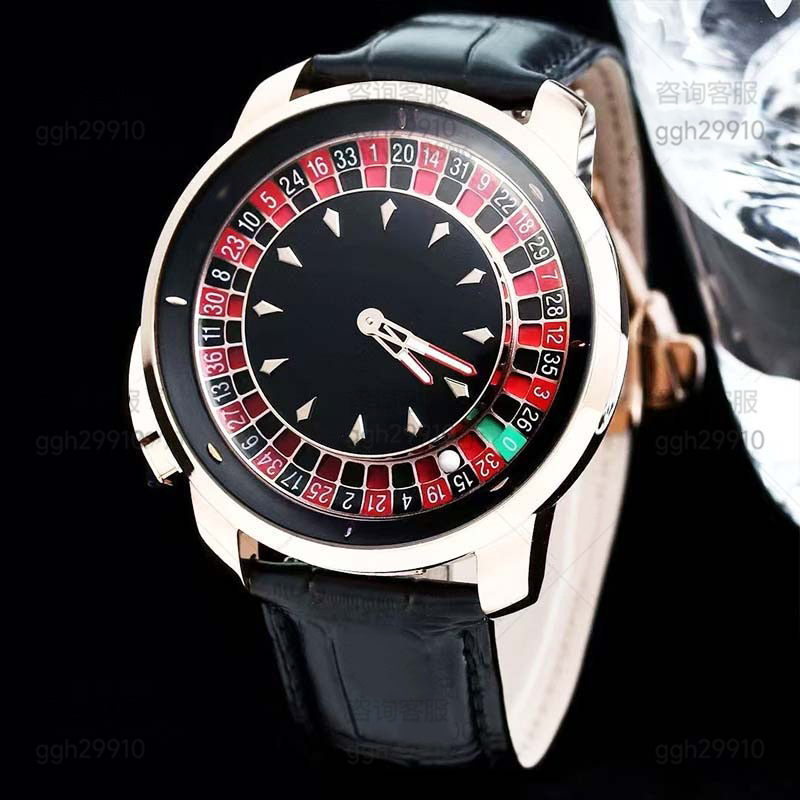 Jacob Czech Leopard Watch Men's Rotating Roulette Tourbillon Gambling Plate Multifunctional Watch Fully Automatic Mechanical Watch