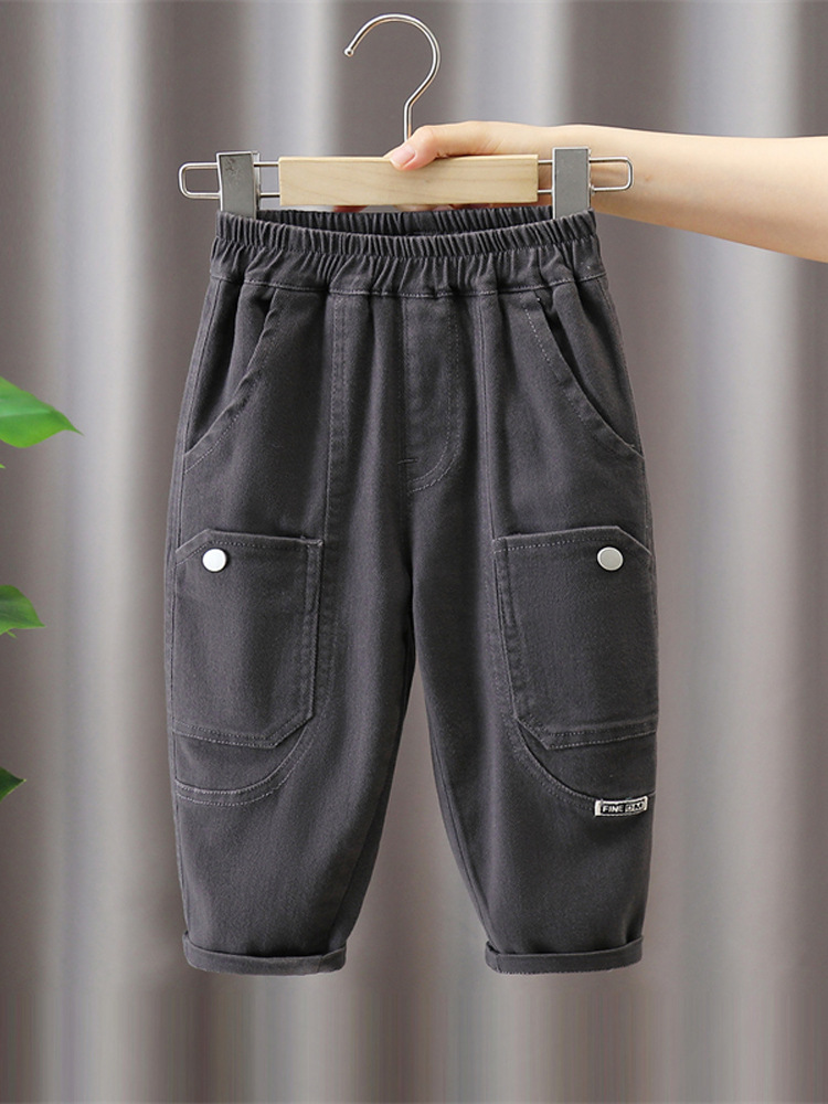 Pantalones de Otoño para Niños 5741, Nuevos Pantalones Largos de Primavera y Otoño 2026, Elegantes Pantalones Casuales de Estilo Coreano para Niños image 3