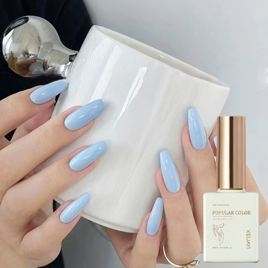 Pure Color new white nail polish glue nude transparent nail polish shop special high-grade nail polish lasting firm Factory wholesale