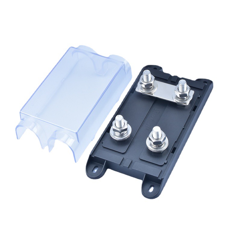 厂家产储能设备直流保险丝座150A48V低压线束叉栓汽车保险丝座