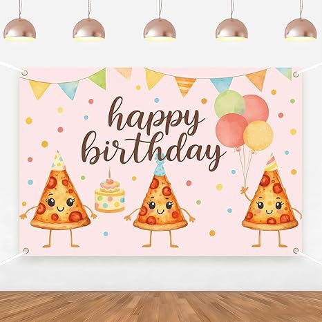 Amazon Fun Pizza Theme Photography Backdrop Cartoon Pizza Elements Birthday Food Party Background Decoration Amazon Fun Pizza Theme Photography Backdrop Cartoon Pizza Elements Birthday Food Party Background Decoration