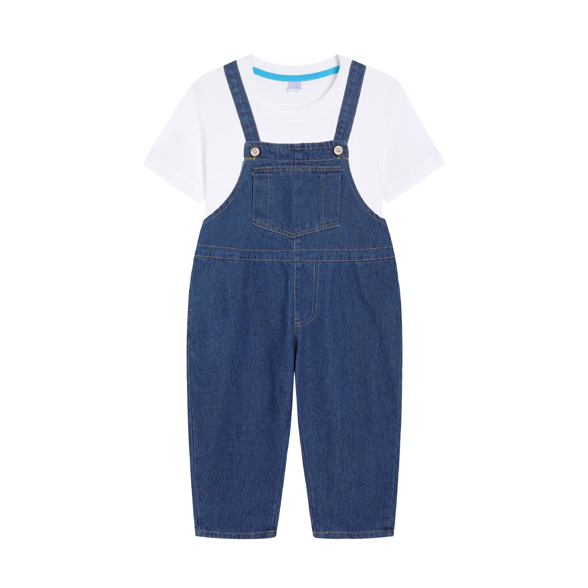 Summer denim overall for early age, children's suit for photo sessions
