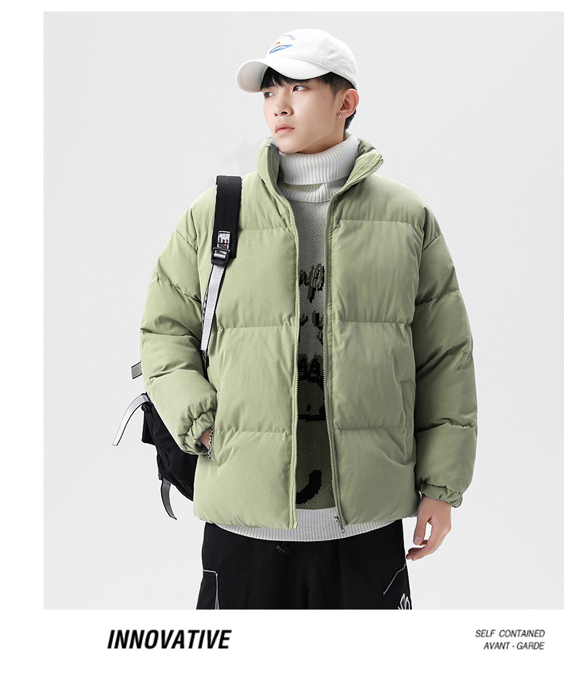 Herren Pufferjacke Für Den Winter, Warme Wattierte Freizeitjacke_voghion.com