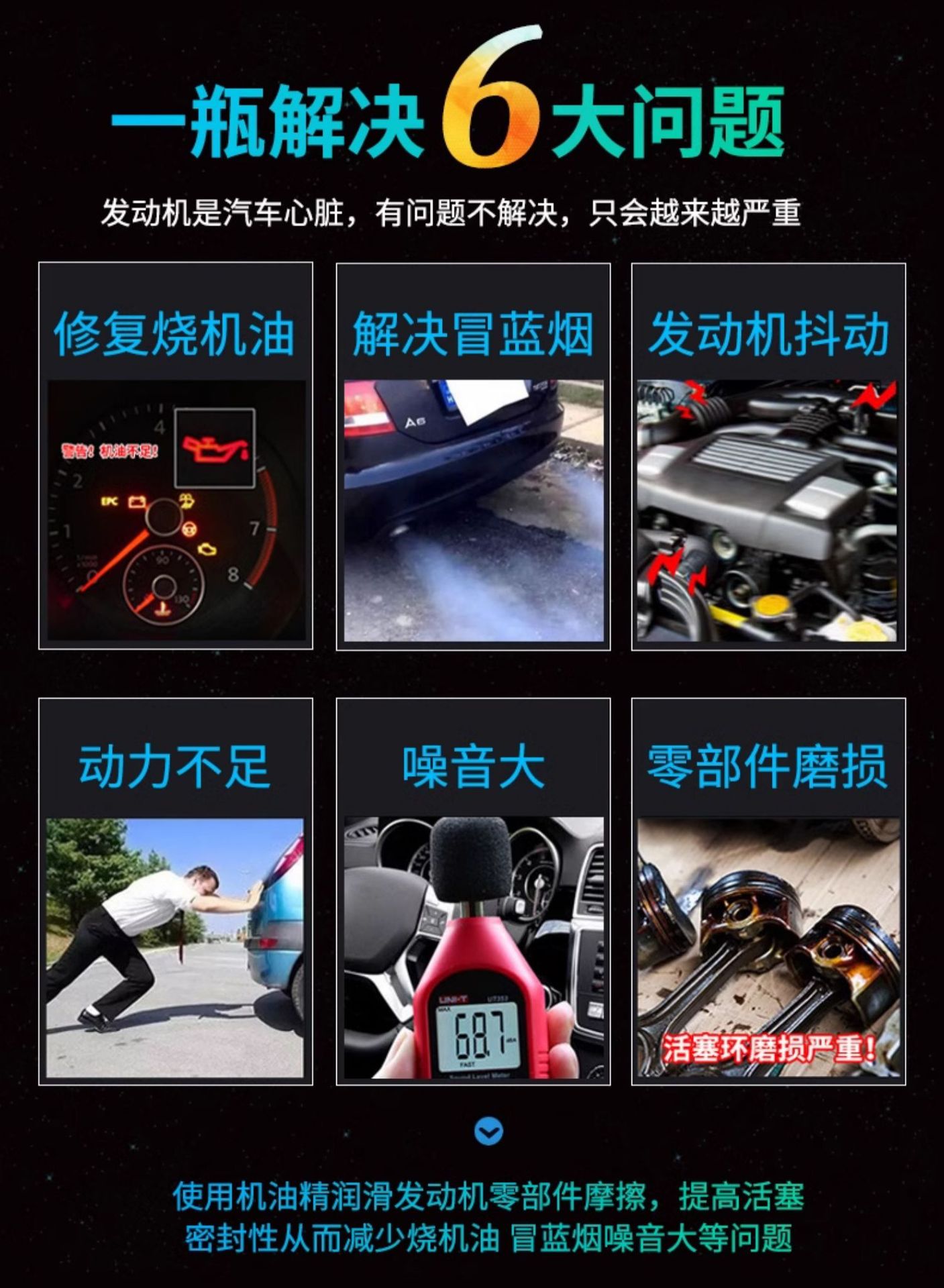Suitable for Car Servant Car Engine Repair Agent, Noise Reduction and Shaking, Powerful Treatment of Burning Oil, Anti-Wear Protection Oil