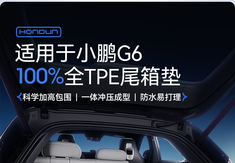 Suitable for Xpeng G6 Trunk Mat Tpe25 New Special Integrated Trunk Mat Interior Modification Supplies 24