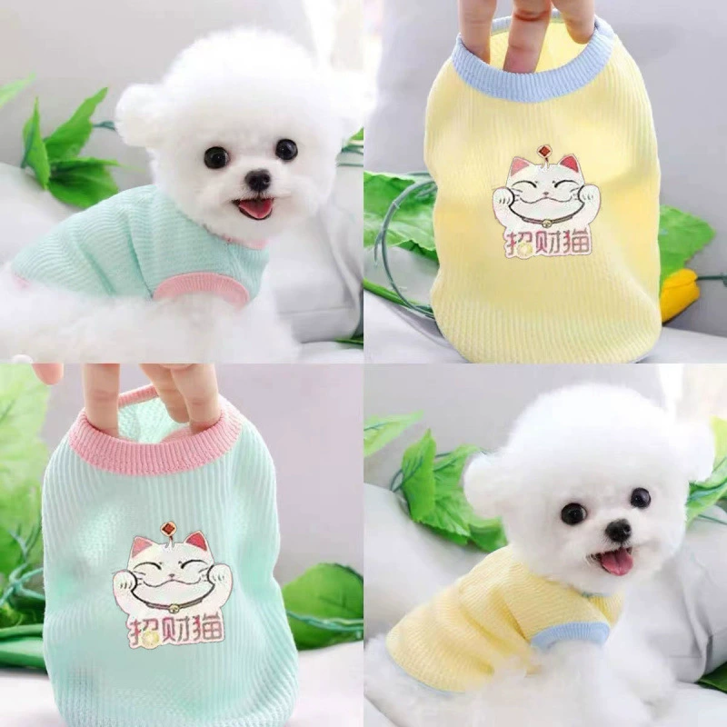 Одежда для маленьких собак и кошек на осень и лето, тонкий стиль для бишонов, французских бульдогов, популярных домашних животных корги, Тедди, померанских шпицев, маленьких собак и щенков.