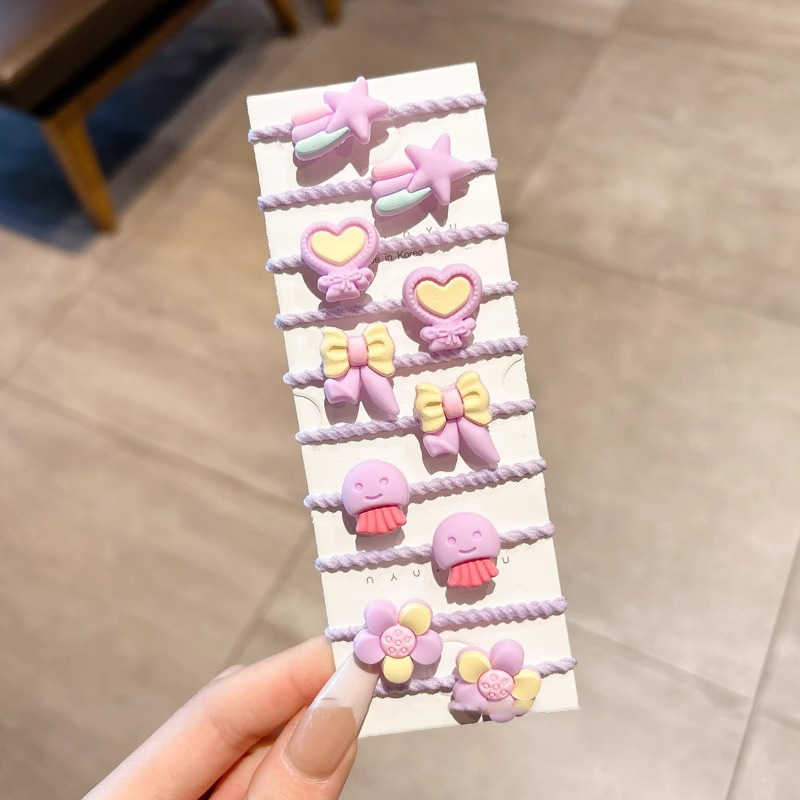 Anillo de pelo de pulgar bebé no daña cabello pequeño toque de cabello para niños correa de goma para niñas cuerdas de cabello para bebés cuerdas de cabeza de alta elasticidad