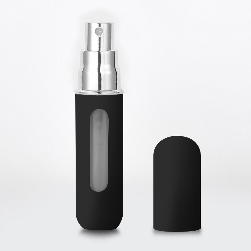 Botella de subenvasada con perfume en la parte inferior de 5ml, botella cosmética en aerosol reciclable, botella de pintura elástica de perfume de muestra portátil