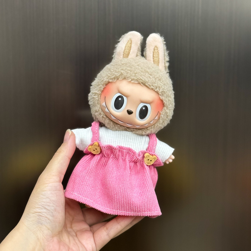 新しいかわいいシュガージェルフェイスラブブドレッシング帽子ペンダントぬいぐるみラブブ人形バッグペンダント|undefined
