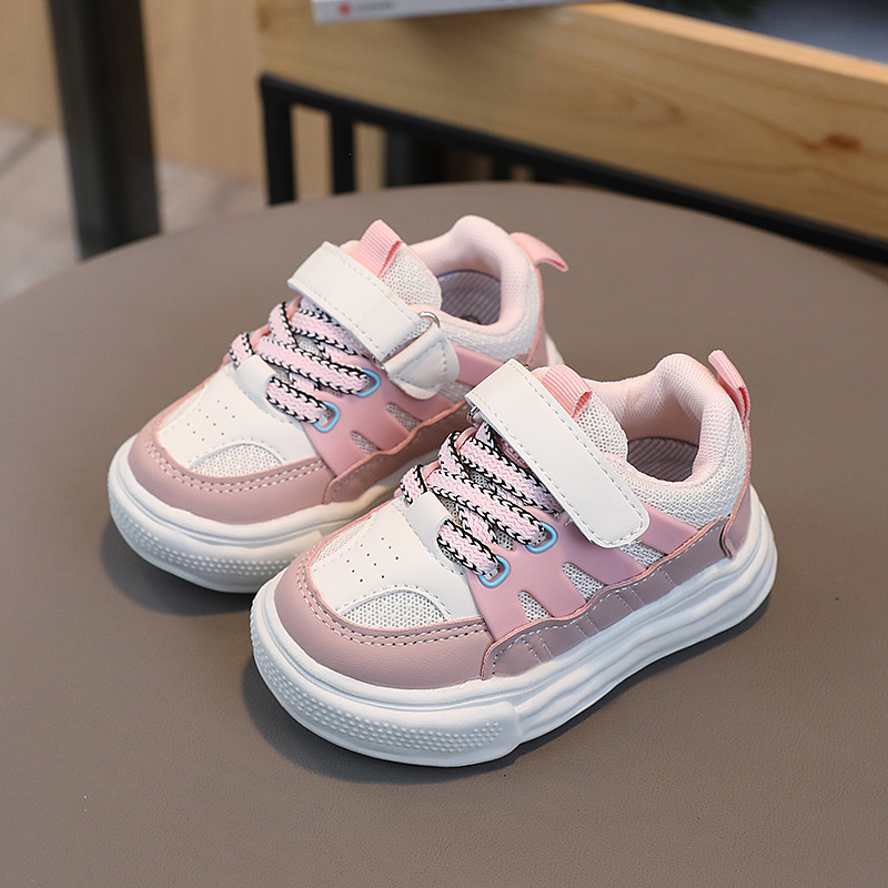 Vårnya Barnsport Pojkar Casual Board Flickor Baby Andas Mesh Upplösta Skor 1-6 år gamla_voghion.com
