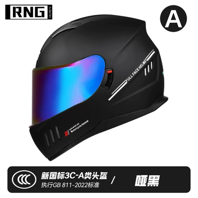 double lens riding helmet motorcycle | Motorcycle Safety Supplies - sub-black-colored-lenses-l-code-double-mirror
