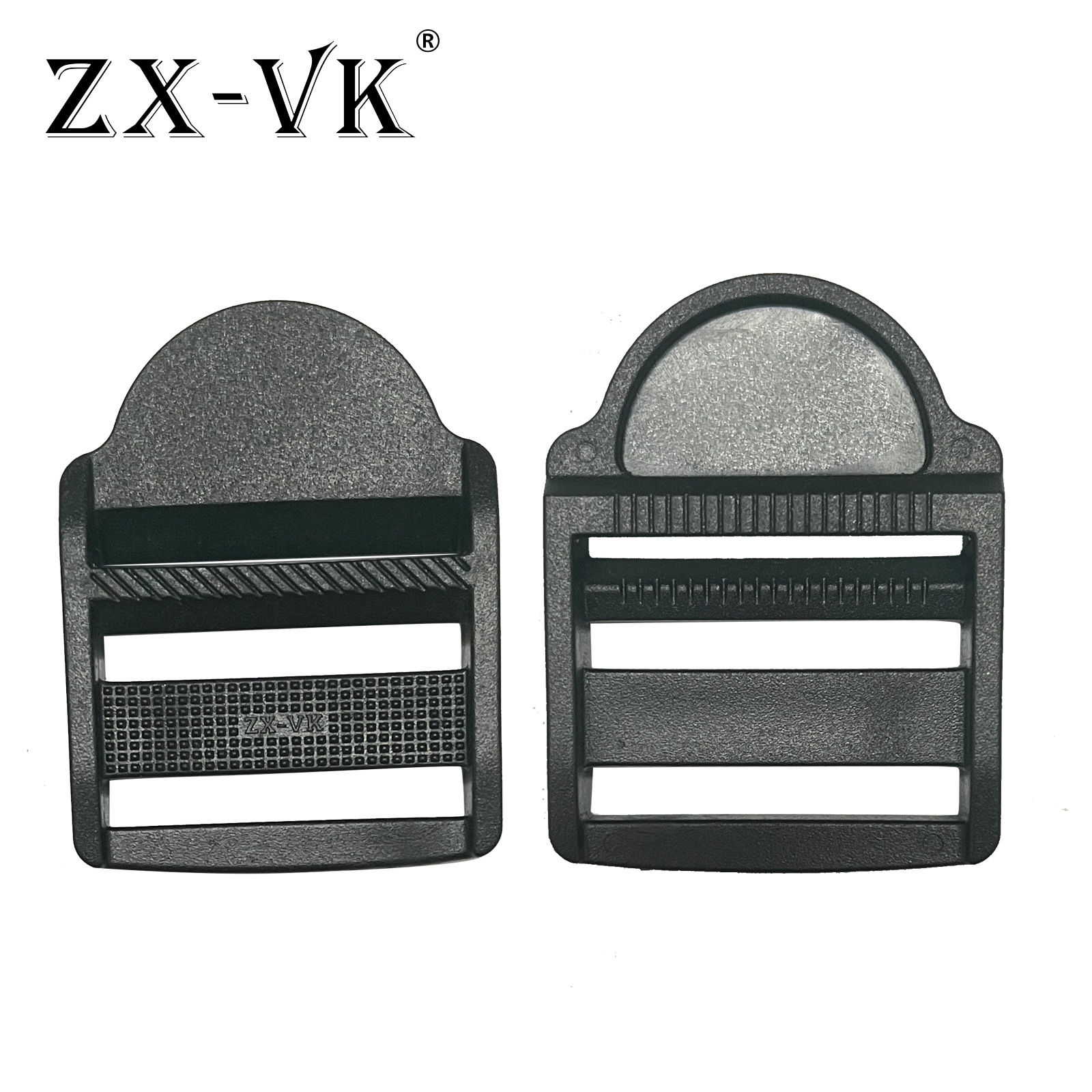 Ventas directas de fábrica 38mm hebilla de malla hebilla de escalera plana mochila Cinta ajustable hebilla de cuatro engranajes hebilla de escalera plana hebilla de plástico