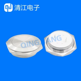 金属按钮开关12 16 19 22 25 30mm自复位微行程超短薄款点动按键