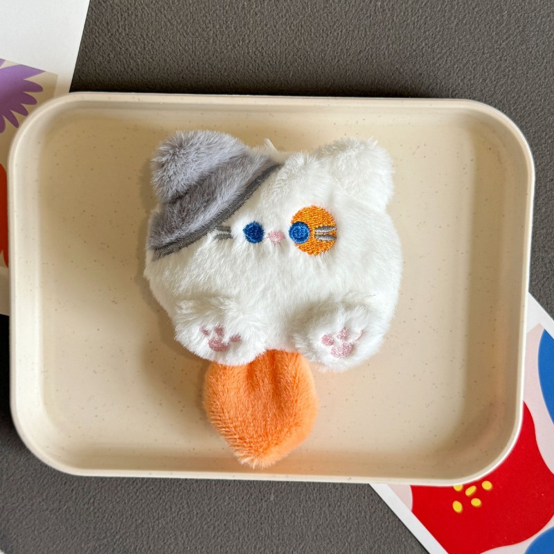 卡通毛绒钥匙扣挂件配饰diy手工服饰拖鞋包包饰品胸针配件半成品|undefined