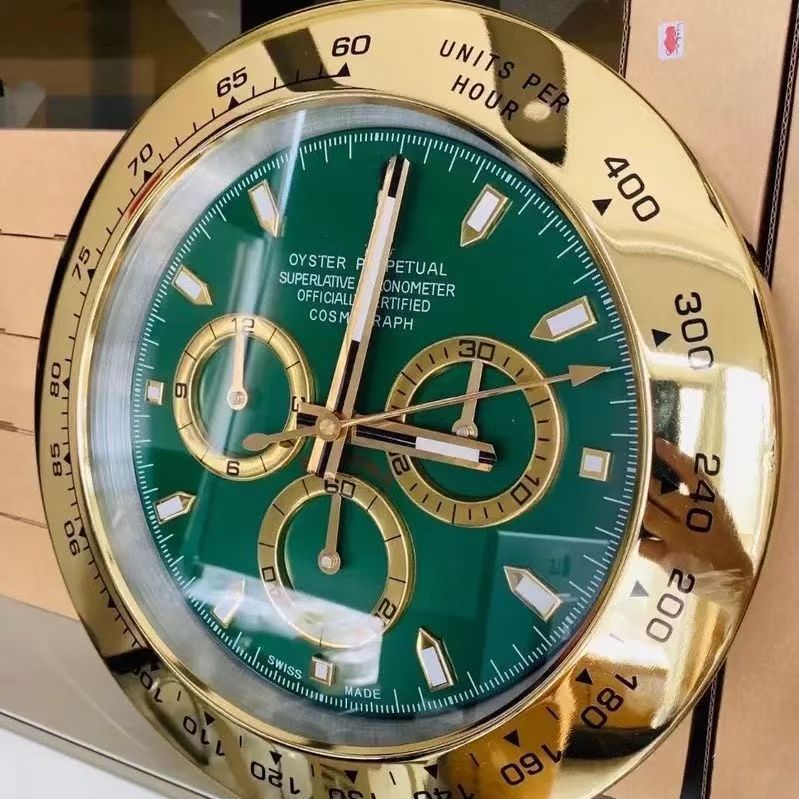 一件起批金属不锈钢夜光客厅挂钟GMT静音钟表专供出口Wall clock|undefined