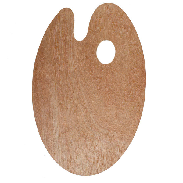 wooden round palette