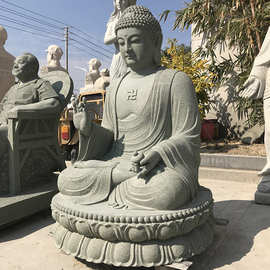 石雕大如如来佛雕刻图片大全 佛手雕塑 寺庙大型释迦牟尼佛石雕像