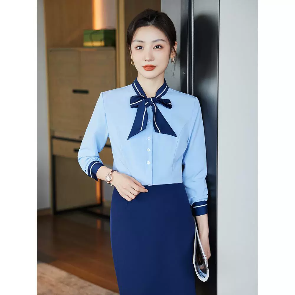 Shirt with bow, autumn overall