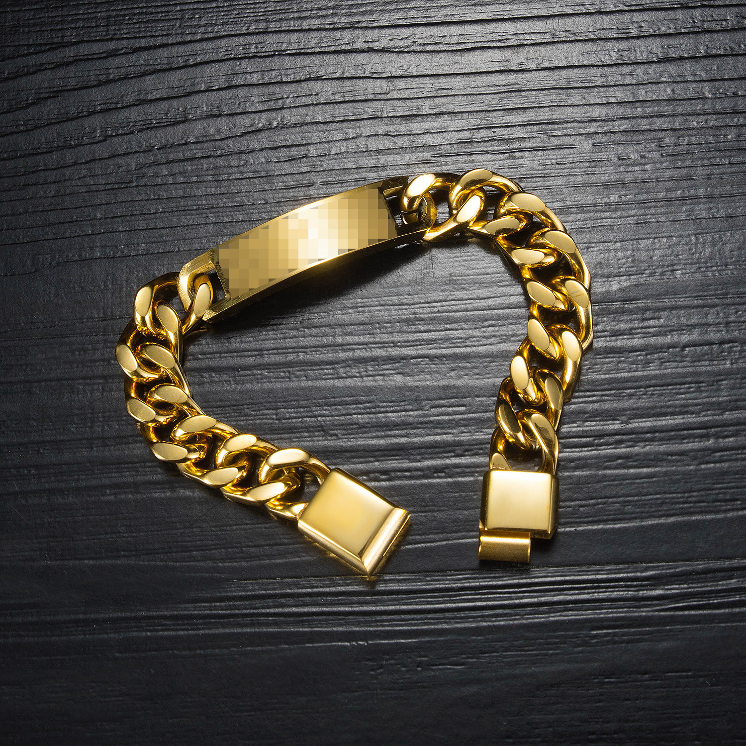 OPK饰品厂家欧美个性时尚嘻哈风钛钢手链新款不锈钢手链一件代发