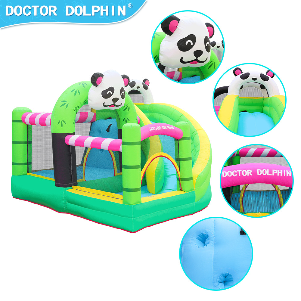 Doctor Dolphin | Inflable Castillo Panda tema de los niños trampolín inflable de los niños tobogán pequeño tobogán inflable