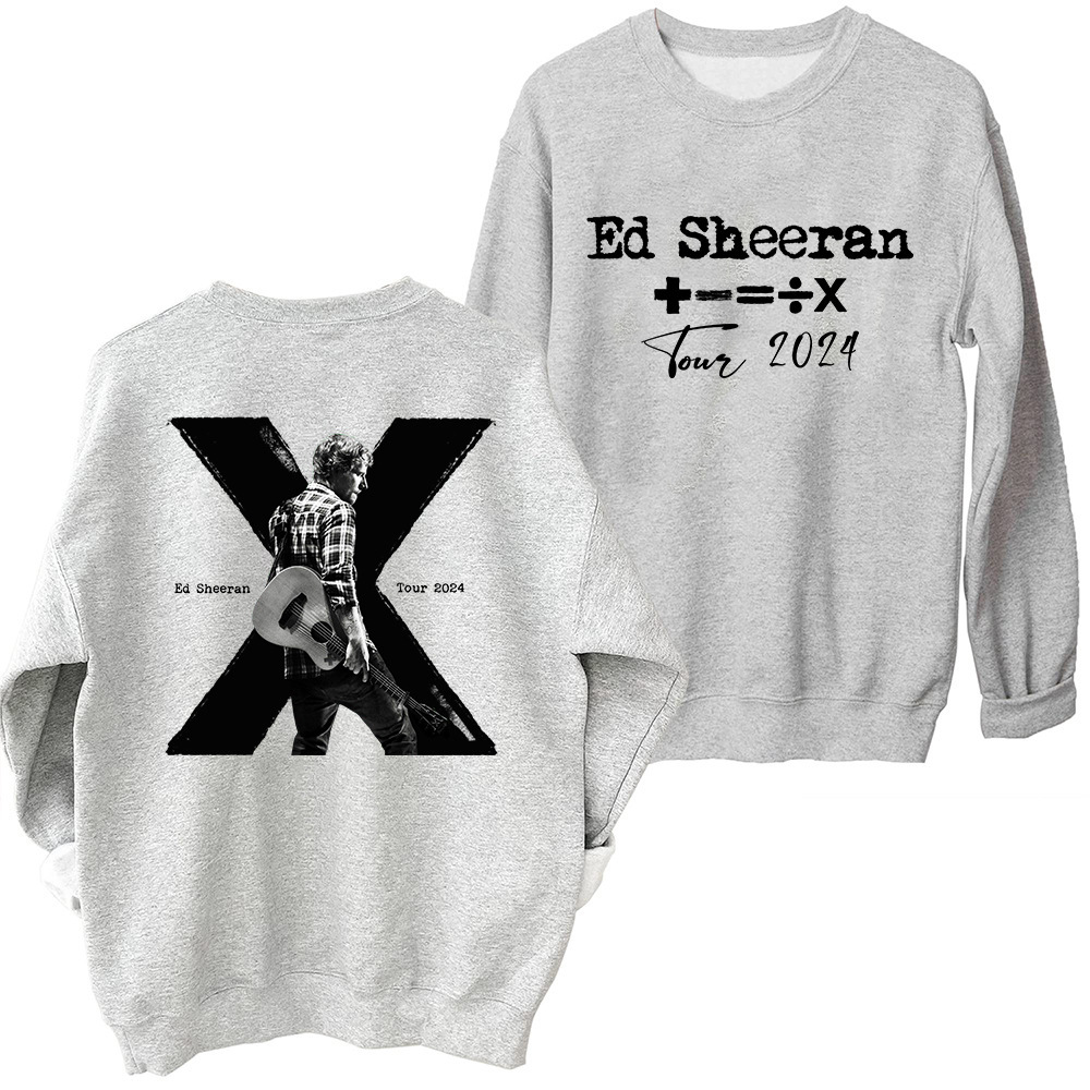 Ed Sheeran Tour 2024 & X 10th Memorialize Sweatshirt Harajuk