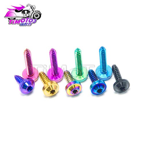 Titanium Alloy Self-Tapping Screw with M4/M5 Thread for Motorcycle & Electric Vehicle Shell, TMJ M4/M5