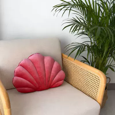 Office Marine Animal Pillow, Oyuncaq yastıqlar - rose-pink-shell-4025-small-size
