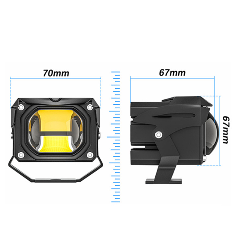 U9P lámpara de motocicleta automóvil LED lente externa de motocicleta LED lente bicromática transformar el faro