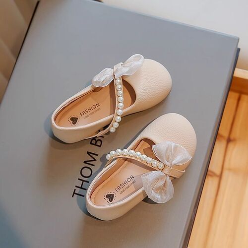 Girls' Spring New Children's Shoes Soft Sole British Style Matchable Loafers for Girls Princess Shoes
