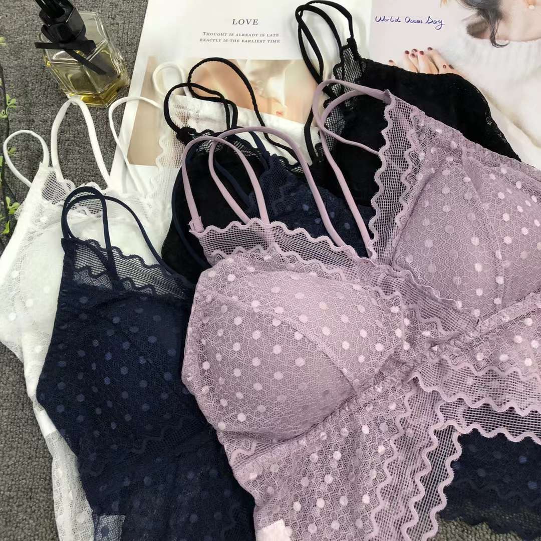 Nuevo cordón elástico de alta calidad belleza espalda chaleco las mujeres inalámbrico sexy sujetador ropa interior deportiva al por mayor