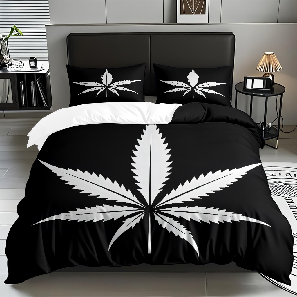 Modo JIT Temu transfronterizo tela doméstica abrasión cubierta hoja de impresión digital set de ropa de cama fábrica directa