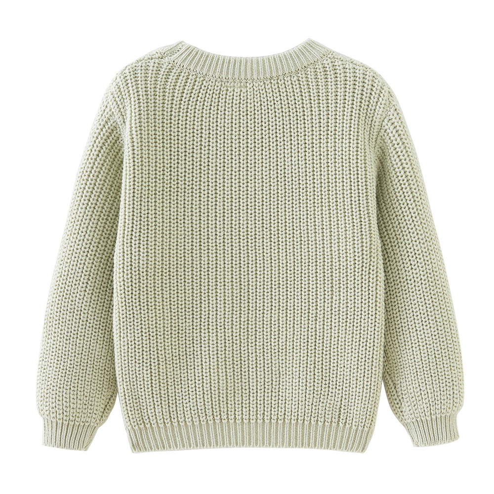 Comercio exterior transfronterizo primavera y otoño algodón niños cuello redondo Jersey niños sueltos niñas bebé de punto camisa de fondo