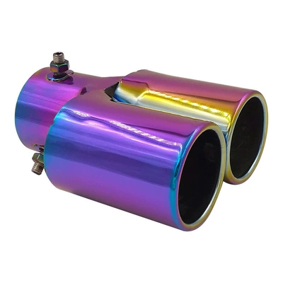 throat car stainless steel double straight – Car muffler