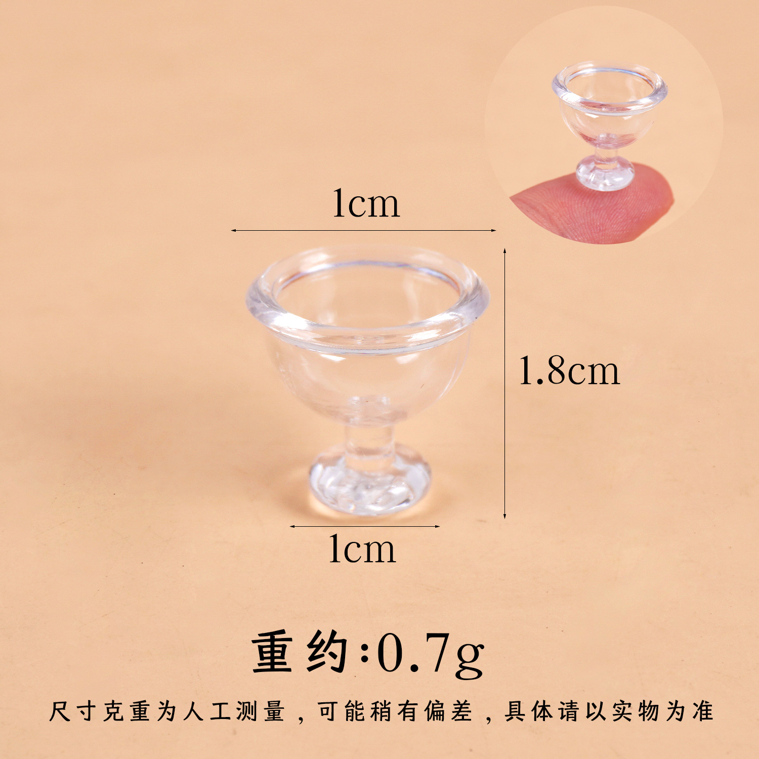 1: 12 Mini taza de vino tinto taza de agua taza de pie alto Dollhouse casa de muñecas comida en miniatura jugar juguetes de taza pequeña