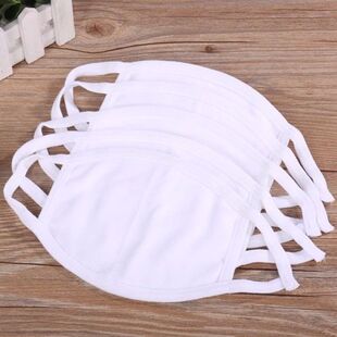 White cotton mask labor protection pure cotton mask wholesale dustproof warm protective mask three-layer mask