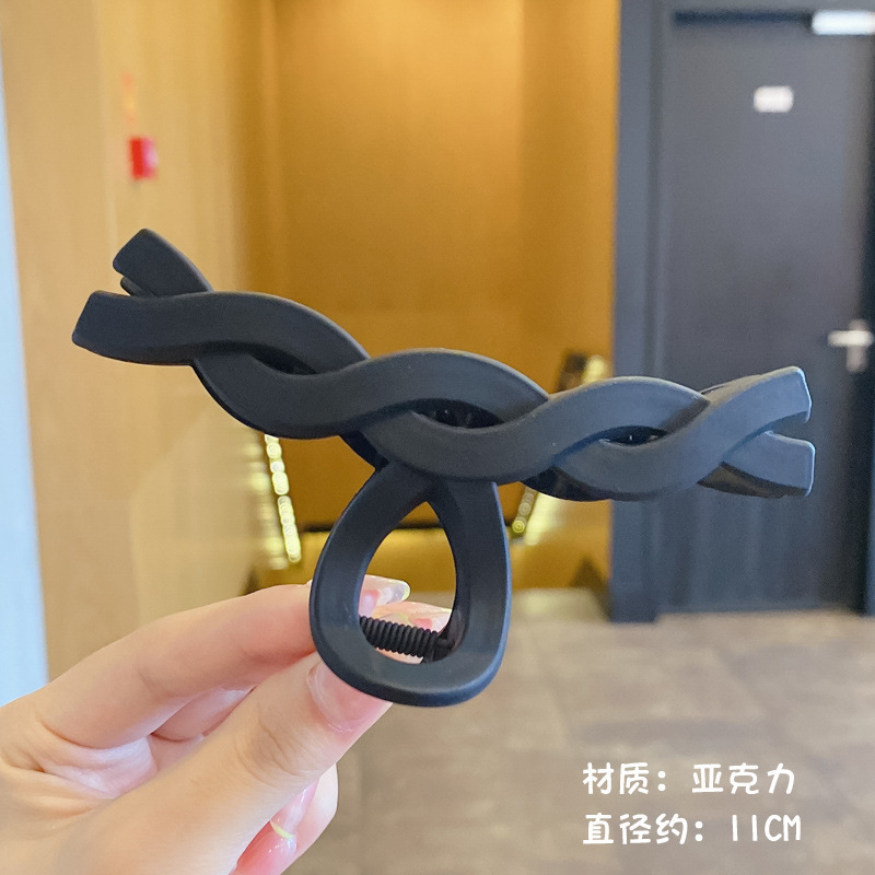 2025新款发夹女后脑勺抓夹鲨鱼夹发卡高级感发抓慵懒风盘发夹头饰|undefined