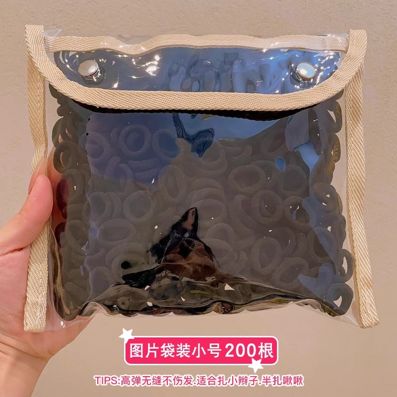 Anillo de cabello de color para niños banda de goma de alta elasticidad cuerda de cabeza niñas no lastimas toalla de cabello anillo de cabello cuerda de goma adornamiento para el cabello