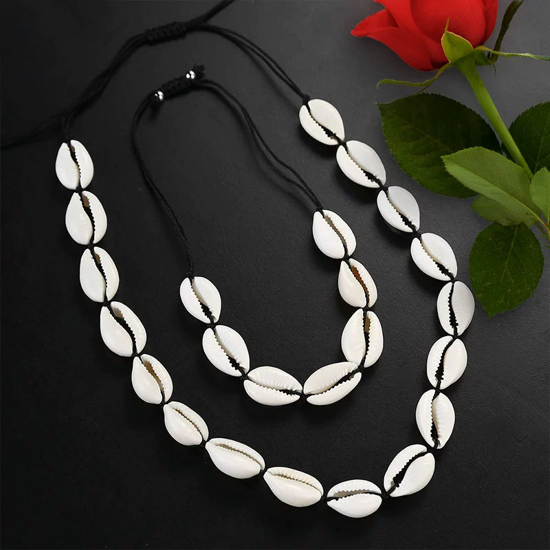 Мода гавайский стиль ручной работы тканые ракушки ожерелье браслет комбинированный пляжный стиль женский костюм украшения