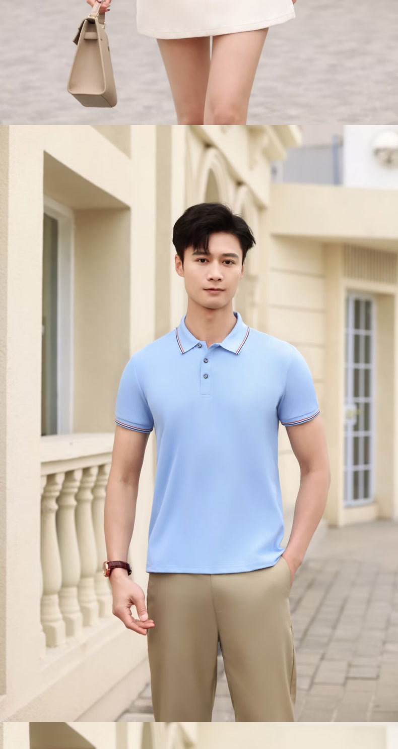 Classic Men's Polo Shirt – Relaxed Fit Short-Sleeve Cotton T-Shirt, Versatile Casual & Semi-Formal Top For Everyday Wear​_viptrois.com